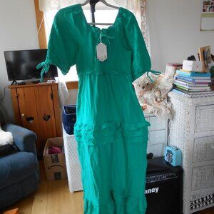 IVY CITY CO KELLY DRESS-GREEN-WOMENS SIZE SMALL